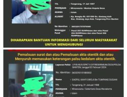 Polda Banten Tetapkan DPO Mantan Kades Sindang Asih Kecamatan Sindang Jaya