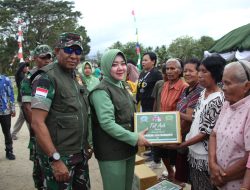 Danrem 151/Binaiya Kunjungan ke Kodim 1513/Seram Bagian Barat Resmikan Program Kampung Pancasila