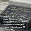 Ziarah Makam Camat Pertama Rajeg, Yang Terbunuh Pada 31 Maret 1956