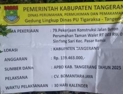 Proyek Betonisasi Taman Walet, Diduga Menyalahi Spesifikasi Teknis